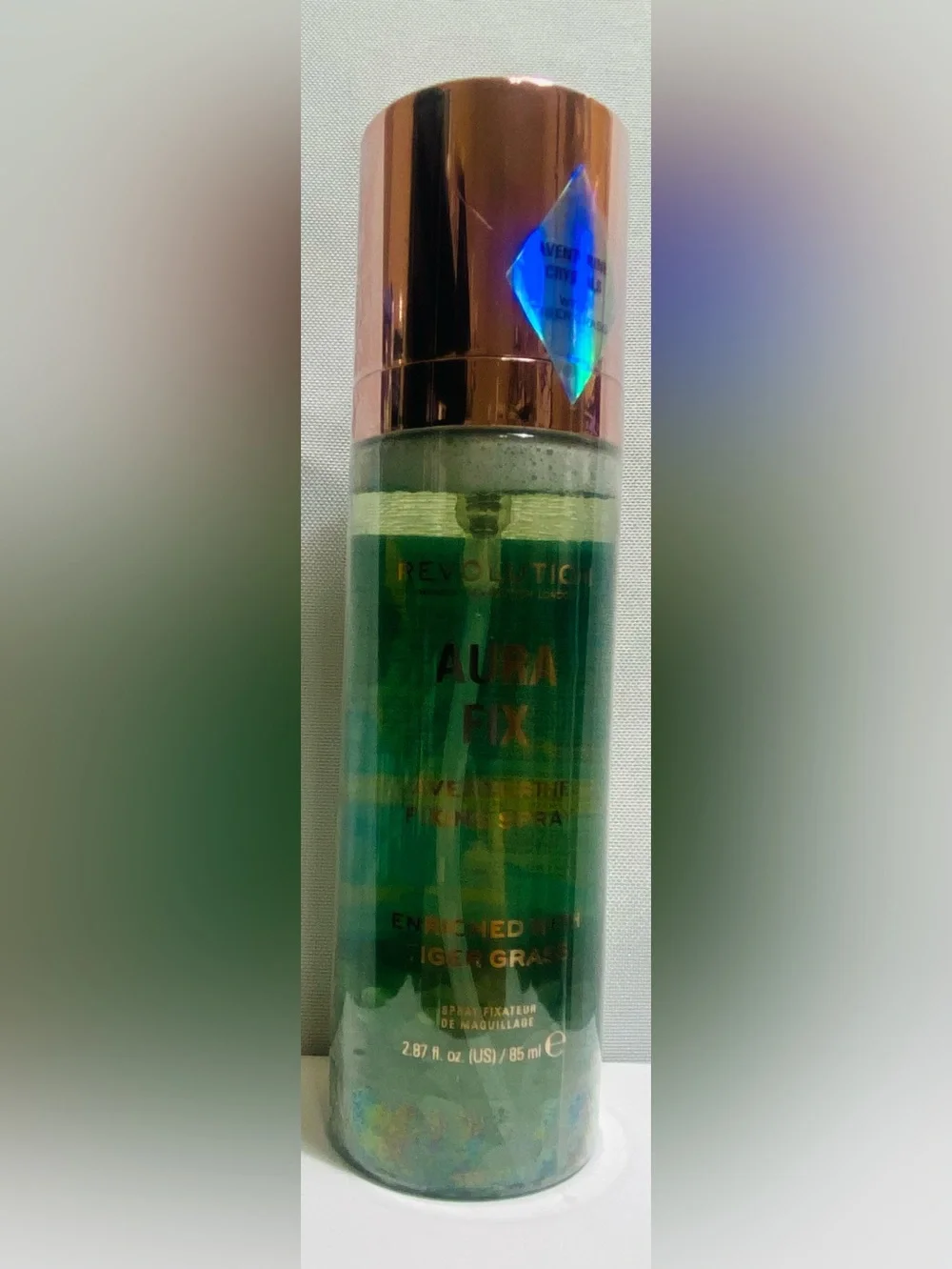 Revolution Aura Fix Aventurine Fixing Spray with Tiger Grass – 2.87 fl oz | New